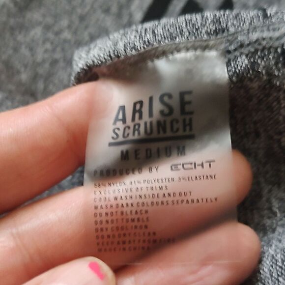 ECHT ARISE SCRUNCH AIR SHORTS Charcoal Size M - Picture 8 of 9